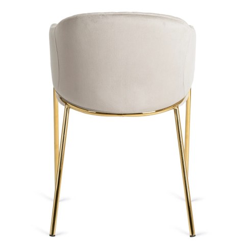 Krzesło INNES Szare Welurowe