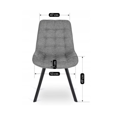 Krzesło RICK 2 Szare