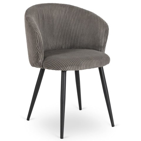 Krzesło TAYLOR Szare Sztruksowe