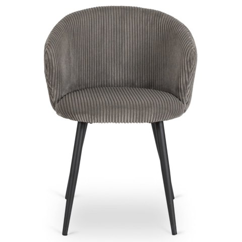 Krzesło TAYLOR Szare Sztruksowe