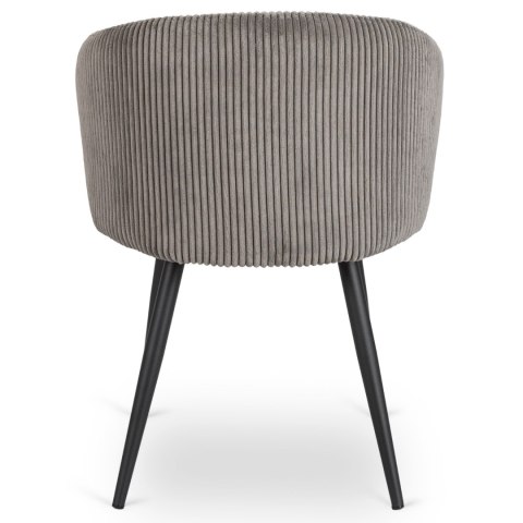 Krzesło TAYLOR Szare Sztruksowe