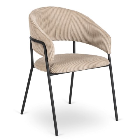 Krzesło TINKA Beżowe Sztruksowe