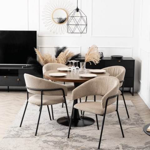 Krzesło TINKA Beżowe Sztruksowe