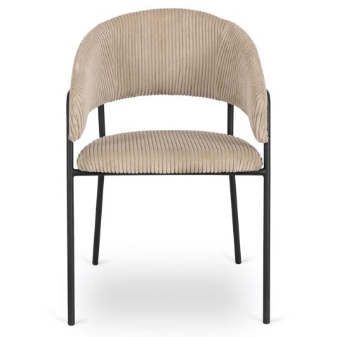 Krzesło TINKA Beżowe Sztruksowe