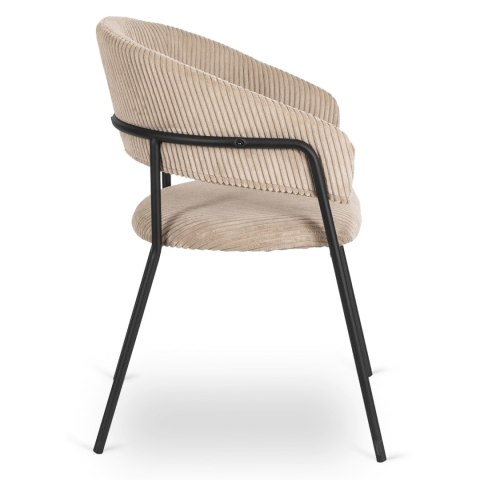 Krzesło TINKA Beżowe Sztruksowe