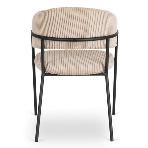 Krzesło TINKA Beżowe Sztruksowe