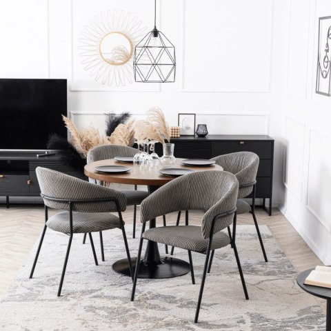 Krzesło TINKA Szare Sztruksowe