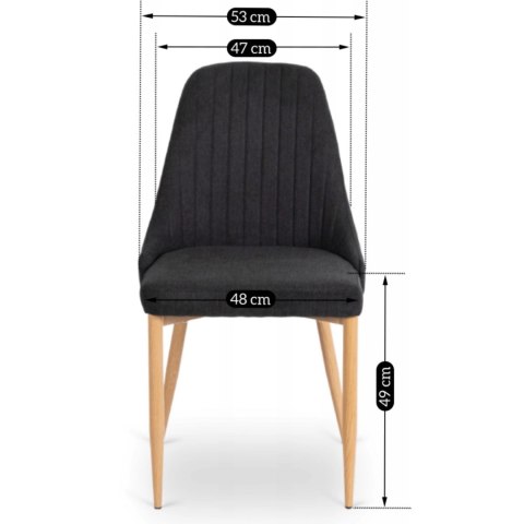 Krzesło TORINO Czarne