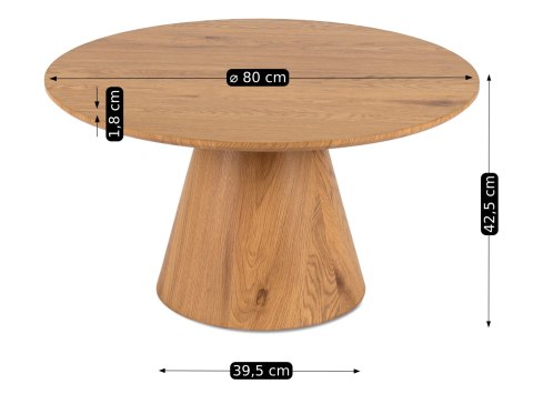 Stolik CARLY MAX Dąb