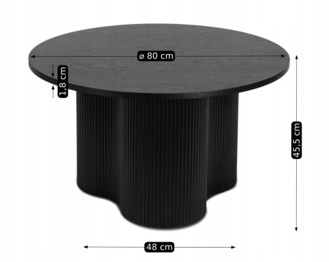 Stolik DERIAN MAX Czarny