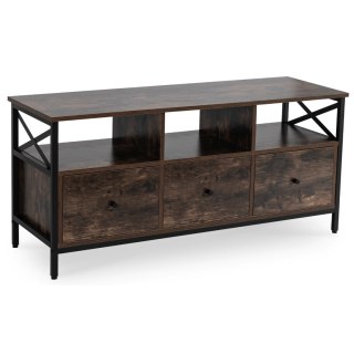 Szafka RTV ZONE 120 cm z Szufladami Dąb Rustykalny