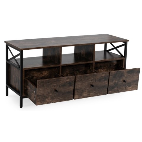 Szafka RTV ZONE 120 cm z Szufladami Dąb Rustykalny