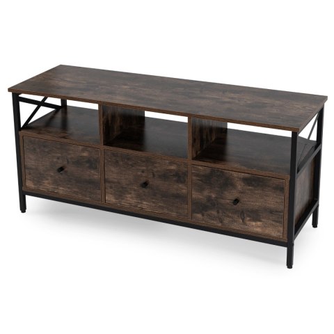 Szafka RTV ZONE 120 cm z Szufladami Dąb Rustykalny