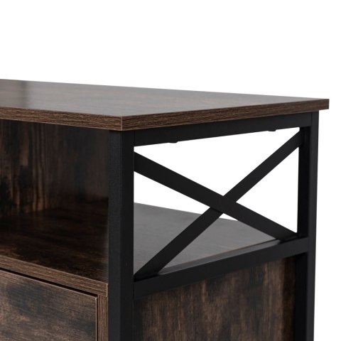 Szafka RTV ZONE 120 cm z Szufladami Dąb Rustykalny