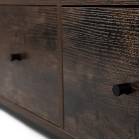 Szafka RTV ZONE 120 cm z Szufladami Dąb Rustykalny