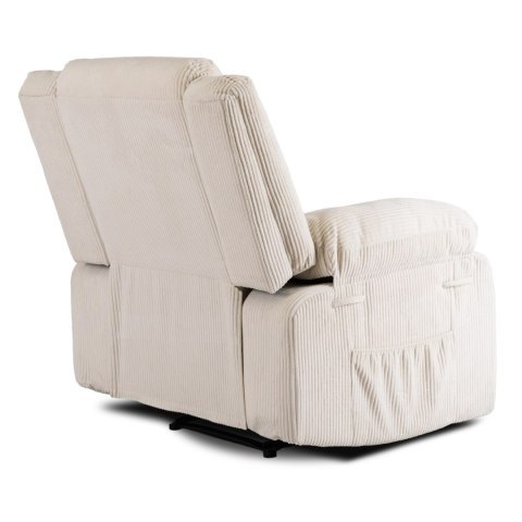 Fotel Rozkładany ARTURO Beżowy Sztruksowy