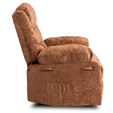 Fotel Rozkładany ARTURO Rudy Welurowy