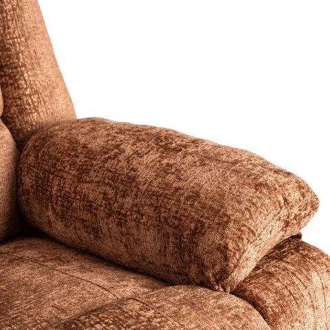 Fotel Rozkładany ARTURO Rudy Welurowy