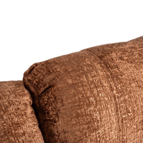 Fotel Rozkładany ARTURO Rudy Welurowy