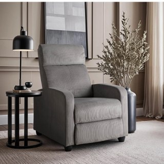 Fotel Rozkładany DANNY Szary Sztruksowy