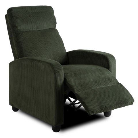 Fotel Rozkładany DANNY Zielony Sztruksowy