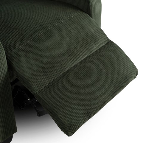 Fotel Rozkładany DANNY Zielony Sztruksowy