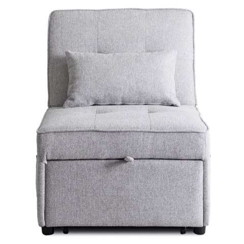 Fotel Rozkładany IBERIS 67 cm do Spania Szary