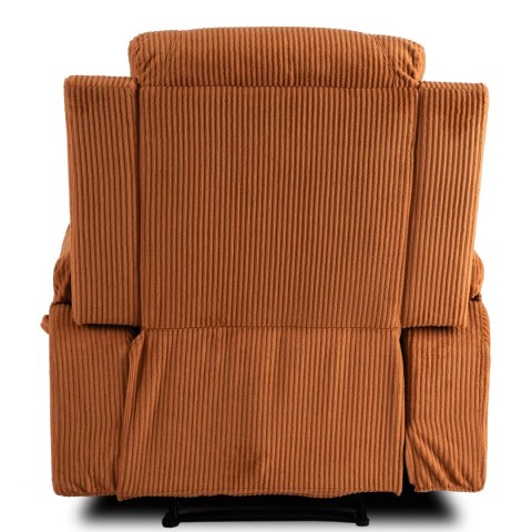 Fotel Rozkładany Masujący BOX Rudy Sztruksowy