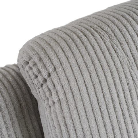 Fotel Rozkładany Masujący BOX Szary Sztruksowy