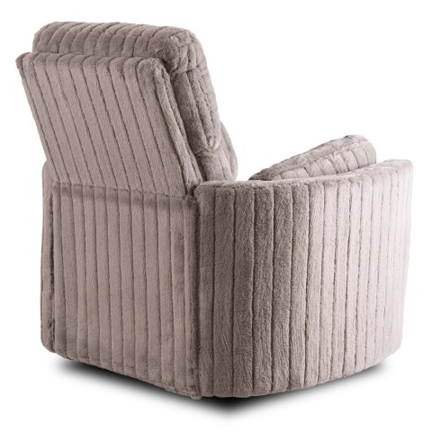 Fotel Rozkładany z Podnóżkiem RAUL Szary Nowoczesny