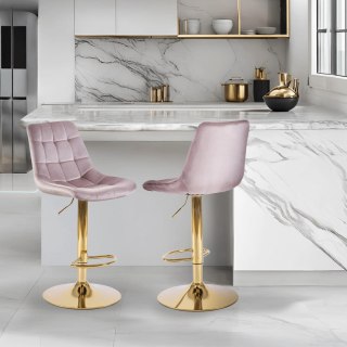 Hoker ARCOS Różowy Welurowy