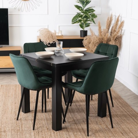 Krzesło CHRIS Zielone Welurowe