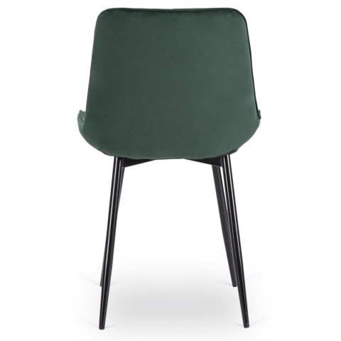 Krzesło CHRIS Zielone Welurowe