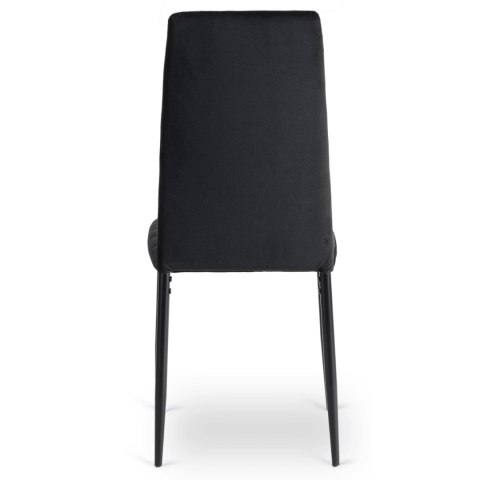 Krzesło NARIS Czarne Welurowe