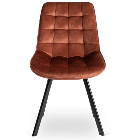 Krzesło RICK Rude Welurowe