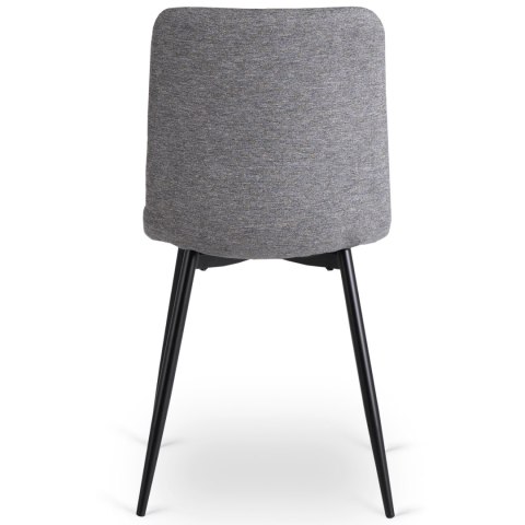 Krzesło Tapicerowane do Salonu ROBIN 2 Szare Nowoczesne Loft