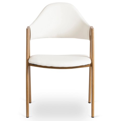 Krzesło WILLY Białe Ekoskóra