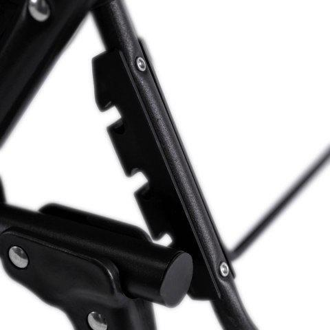 Leżak Ogrodowy Łóżko Polowe VENUS Czarne