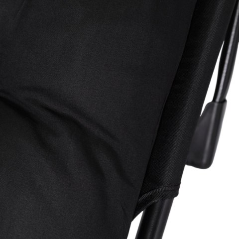 Leżak Ogrodowy Łóżko Polowe VENUS Czarne