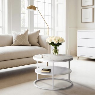 Stolik BEST Biały Marmur