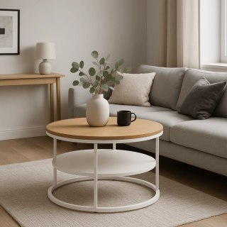 Stolik BEST Dąb/Biały