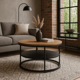 Stolik BEST Dąb/Czarny