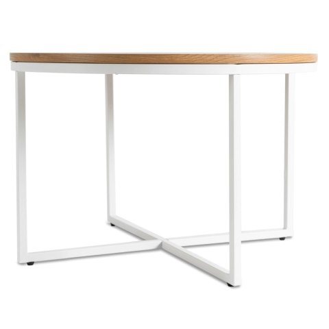 Stolik HANTEL Dąb Złoty/Biały