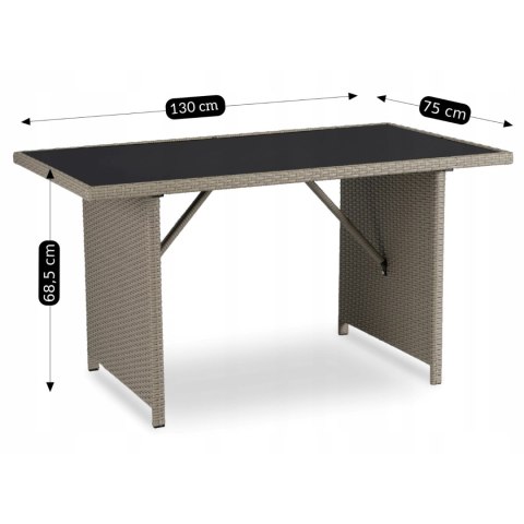 Zestaw Mebli Ogrodowych COLORADO Beżowy