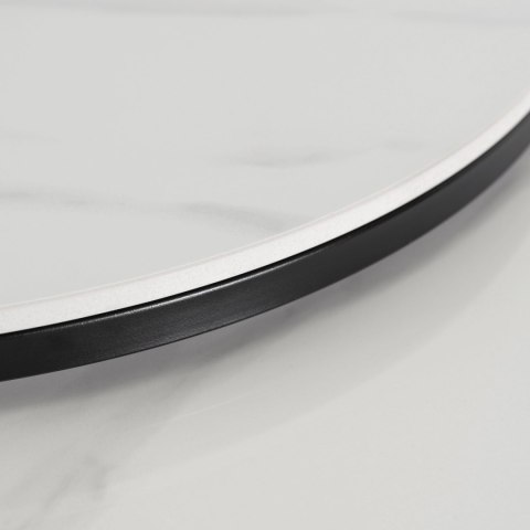 Zestaw Stolików Ceramicznych JERRY Biały Marmur/Czarny