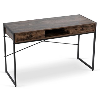 Biurko STEP 123 cm Brązowe/Czarne