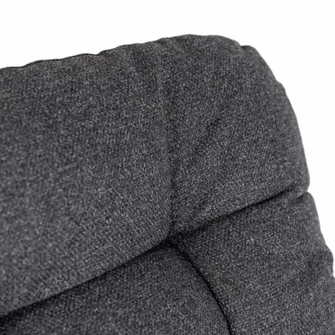 Fotel Bujany Ogrodowy AURORA na Płozach Szary Nowoczesny