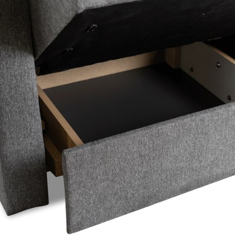 Fotel do Spania MILAN 1 Amerykanka Rozkładany Jednoosobowy Szary Nowoczesny