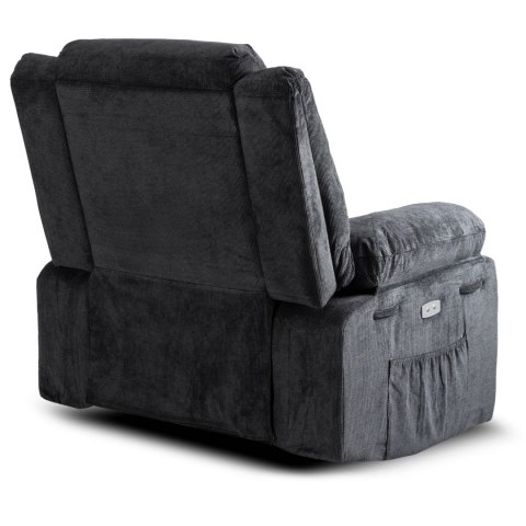 Fotel Masujący Elektrycznie Rozkładany JASPER Ciemnoszary