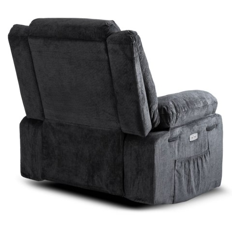 Fotel Masujący Elektrycznie Rozkładany JASPER Czarny